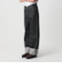 デニム ロールアップ バギー パンツ