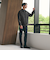 【WEB限定 WARDROBE SMART】スエードライク ジップ ブルゾン