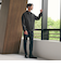 【WEB限定 WARDROBE SMART】スエードライク ジップ ブルゾン