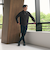 【WEB限定 WARDROBE SMART】スエードライク ジップ ブルゾン
