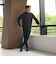 【WEB限定 WARDROBE SMART】スエードライク ジップ ブルゾン