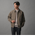 【WEB限定 WARDROBE SMART】スエードライク ジップ ブルゾン