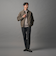 【WEB限定 WARDROBE SMART】スエードライク ジップ ブルゾン