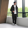 【WEB限定 WARDROBE SMART】アクティブ ジップ フードブルゾン