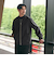 【WEB限定 WARDROBE SMART】スエードライク リブ ブルゾン