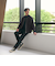 【WEB限定 WARDROBE SMART】スエードライク リブ ブルゾン