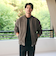 【WEB限定 WARDROBE SMART】スエードライク リブ ブルゾン