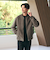 【WEB限定 WARDROBE SMART】スエードライク リブ ブルゾン