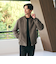 【WEB限定 WARDROBE SMART】スエードライク リブ ブルゾン