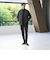 【WEB限定 WARDROBE SMART】グレーメルトン レザーライク スタジャン