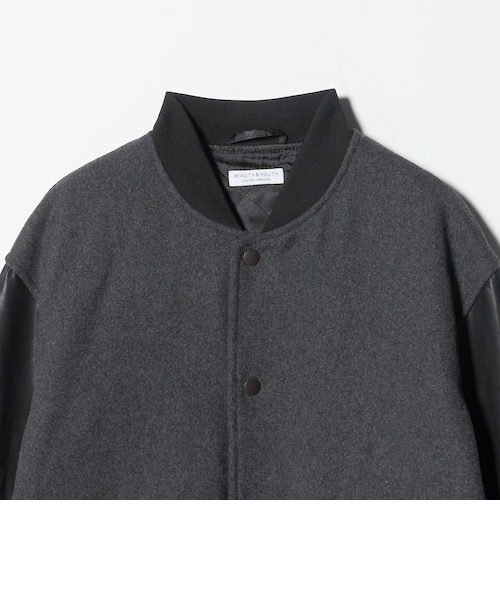 WEB限定 WARDROBE SMART】グレーメルトン レザーライク