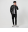 【WEB限定 WARDROBE SMART】 シープ シングル ライダースジャケット