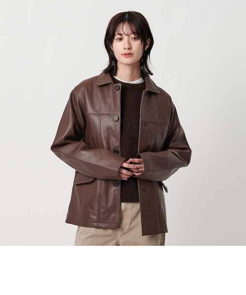 ビューティー&ユースユナイテッドアローズ　レザージャケット Jacket | TOPS | ビューティ＆ユース | WOMEN | 2022年秋冬