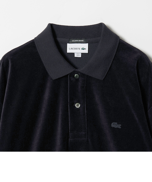 LACOSTE for BEAUTY&YOUTH＞ ベロア ポロシャツ｜ビューティー＆ユース