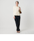 【WEB限定 Wardrobe DAILY MINIMAL】ペプラム2WAY リブニットプルオーバー ウォッシャブル