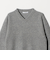 ウールナイロンブレンド Vネックニットプルオーバー