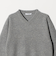 ウールナイロンブレンド Vネックニットプルオーバー