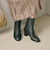 レザー バックジップ ブーツ