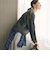 ネップカラーライン クルーネック ニットプルオーバー