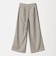 毛ブレンド ワイドフレアパンツ ウォッシャブル