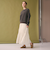 【WEB限定】シャーリング キリカエ フレアスカート
