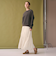 【WEB限定】シャーリング キリカエ フレアスカート