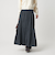 【WEB限定】シャーリング キリカエ フレアスカート
