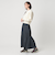 【WEB限定】シャーリング キリカエ フレアスカート