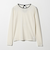 シアーベロア リンガーロングスリーブTシャツ