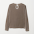 シアーベロア リンガーロングスリーブTシャツ