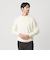 【WEB限定 WARDROBE SMART】マシーンウォッシャブル ウールミックス アゼ クルーネック