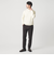 【WEB限定 WARDROBE SMART】マシーンウォッシャブル ウールミックス アゼ クルーネック