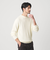 【WEB限定 WARDROBE SMART】マシーンウォッシャブル ウールミックス アゼ クルーネック