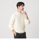 【WEB限定 WARDROBE SMART】マシーンウォッシャブル ウールミックス アゼ クルーネック