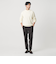 【WEB限定 WARDROBE SMART】マシーンウォッシャブル ウールミックス アゼ クルーネック