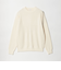 【WEB限定 WARDROBE SMART】マシーンウォッシャブル ウールミックス アゼ クルーネック