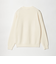 【WEB限定 WARDROBE SMART】マシーンウォッシャブル ウールミックス アゼ クルーネック