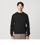 【WEB限定 WARDROBE SMART】マシーンウォッシャブル ウールミックス アゼ クルーネック