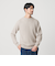 【WEB限定 WARDROBE SMART】マシーンウォッシャブル ウールミックス アゼ クルーネック
