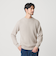 【WEB限定 WARDROBE SMART】マシーンウォッシャブル ウールミックス アゼ クルーネック
