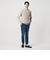 【WEB限定 WARDROBE SMART】マシーンウォッシャブル ウールミックス アゼ クルーネック