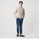 【WEB限定 WARDROBE SMART】マシーンウォッシャブル ウールミックス アゼ クルーネック