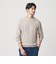【WEB限定 WARDROBE SMART】マシーンウォッシャブル ウールミックス アゼ クルーネック