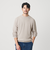 【WEB限定 WARDROBE SMART】マシーンウォッシャブル ウールミックス アゼ クルーネック
