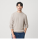 【WEB限定 WARDROBE SMART】マシーンウォッシャブル ウールミックス アゼ クルーネック