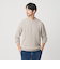 【WEB限定 WARDROBE SMART】マシーンウォッシャブル ウールミックス アゼ クルーネック