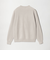 【WEB限定 WARDROBE SMART】マシーンウォッシャブル ウールミックス アゼ クルーネック