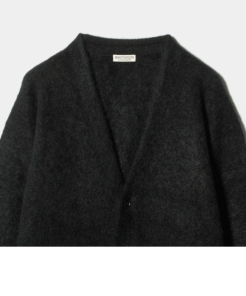 シャギー モヘヤ Vネック カーディガン｜ビューティー＆ユース