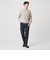 【WEB限定 WARDROBE SMART】マシーンウォッシャブル ウールミックス アゼ モックネック