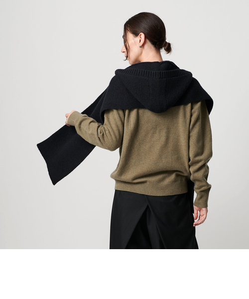 今期⭐︎新品未使用　ユナイテッドアローズ　ニットフードストール　バラクラバマフラー 今期⭐︎新品未使用 ユナイテッドアローズ ニットフードストール